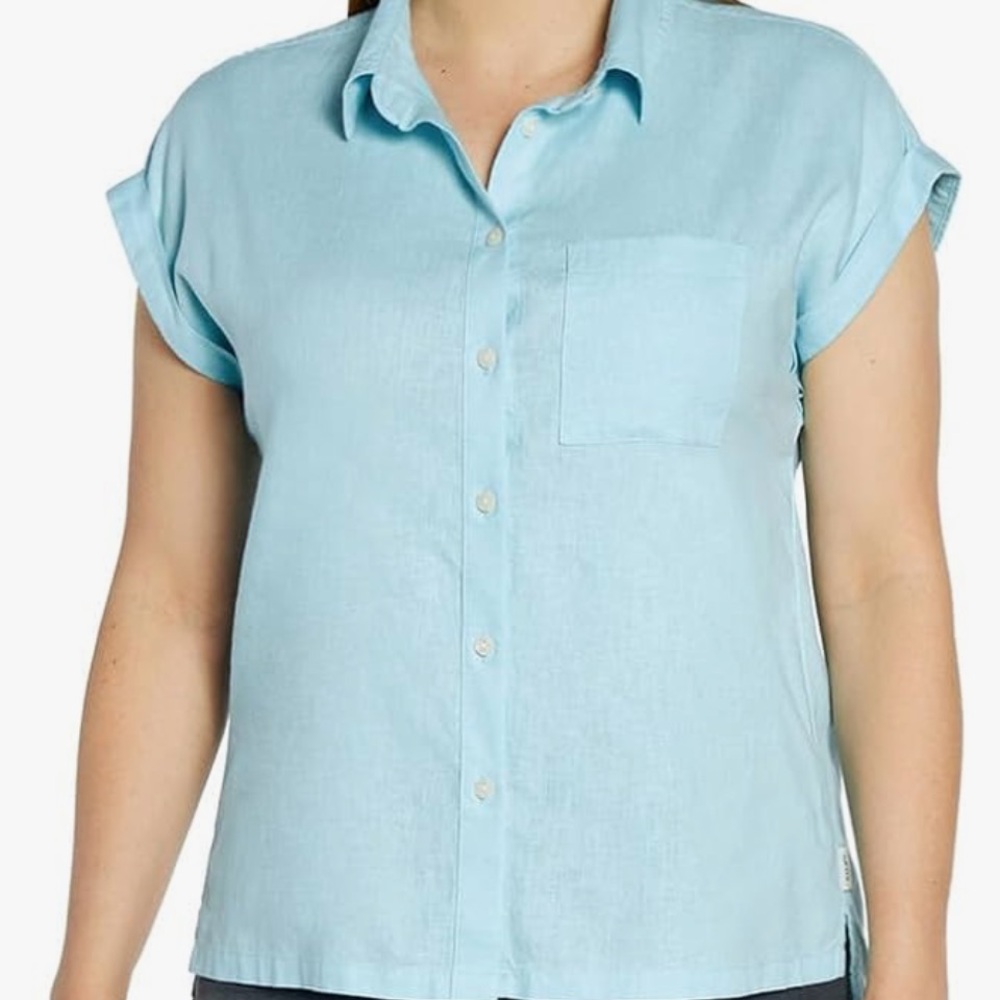 Orvis Linen Button down shirt women’s nwt
